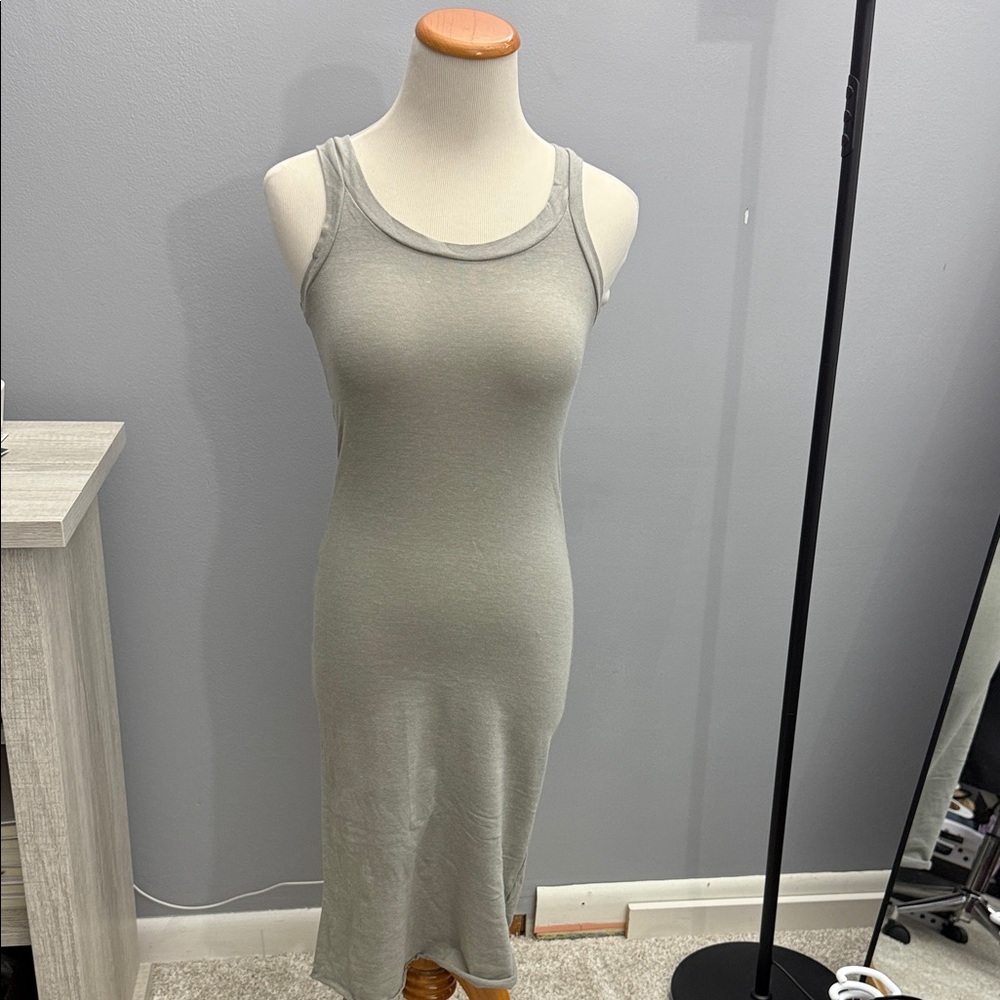 Metalicus Light Gray Midi Dress